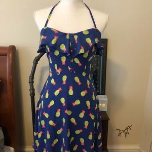 Pineapple print dress